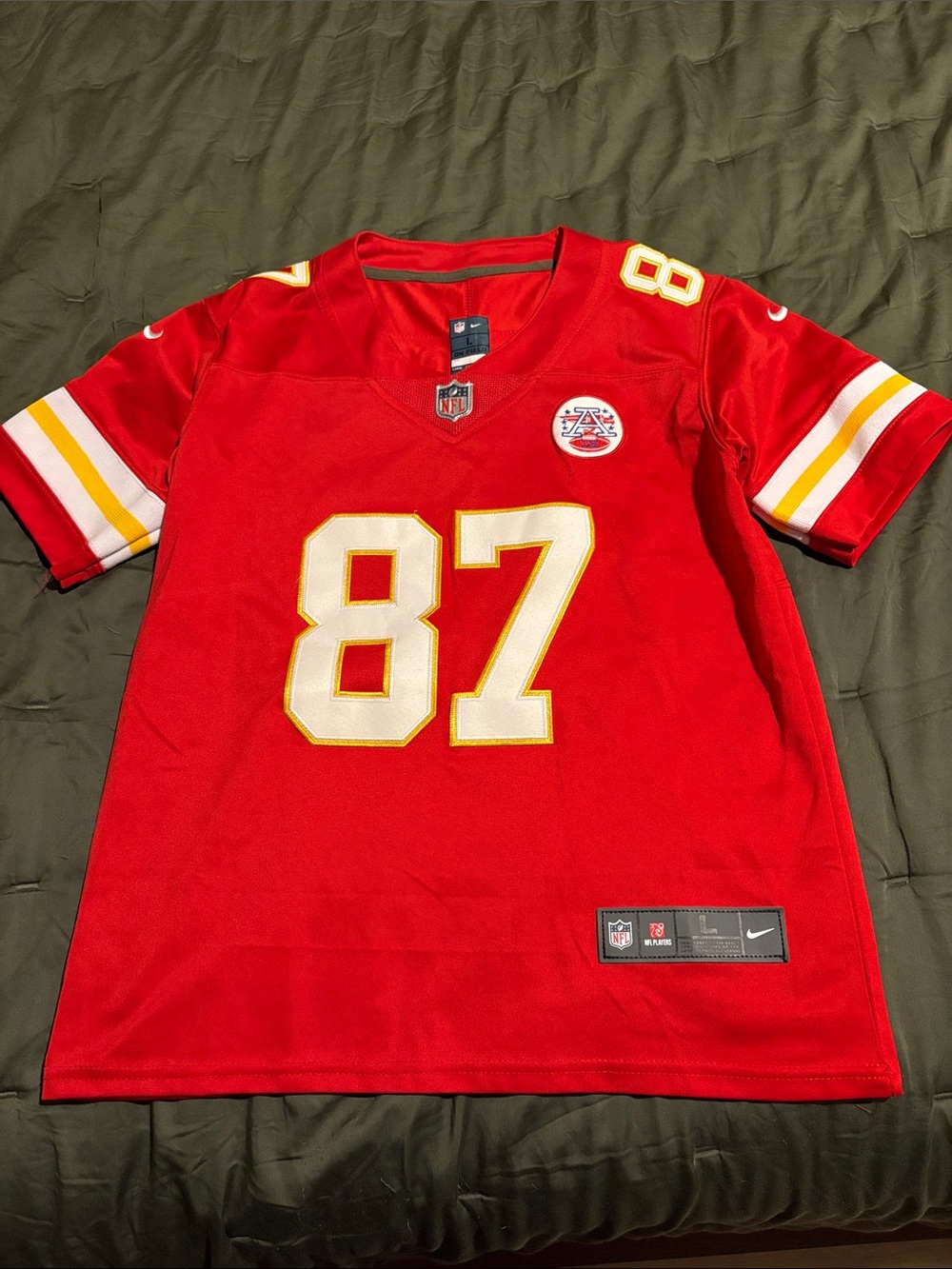 Nike Kids Kansas City Chiefs Red #87 Travis Kelce Football Jersey